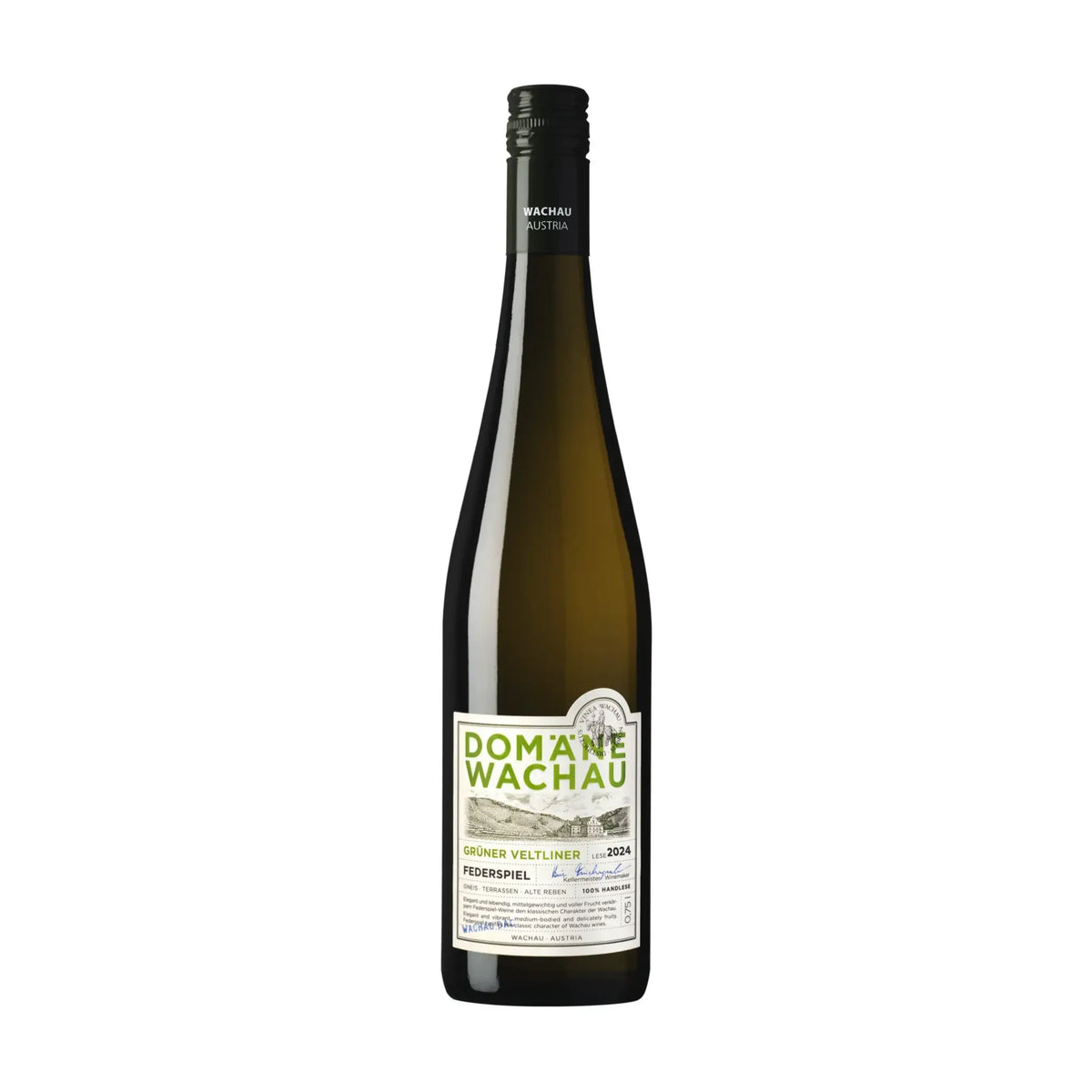 Grüner Veltliner Federspiel Classic 2024 vom Weingut Domäne Wachau, Weißwein, aus der Region Wachau, Österreich