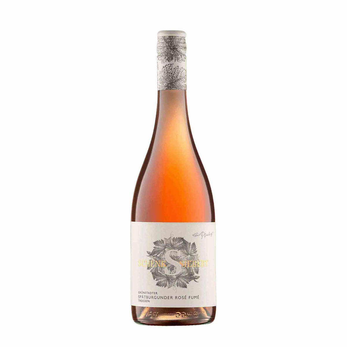 2022 Grünstadter Spätburgunder Rosé Fumé Trocken vom Weingut Schenk Siebert, Rosé aus der Pfalz, Deutschland