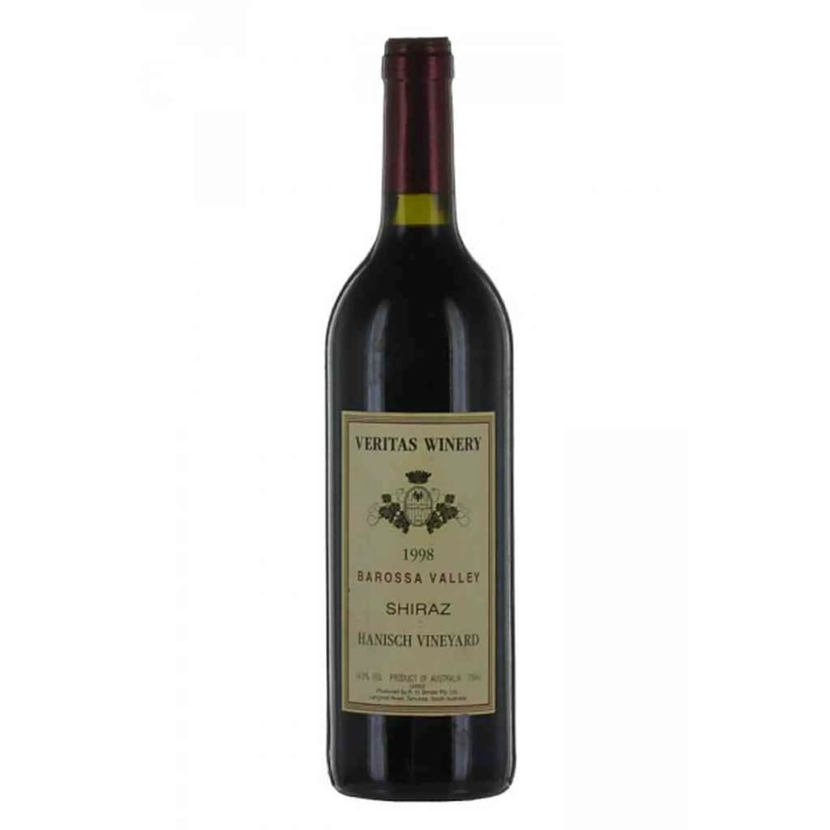 1998 Hanisch Shiraz Rotwein von Veritas Winery (Rolf Binder) - erhältlich bei WINECOM