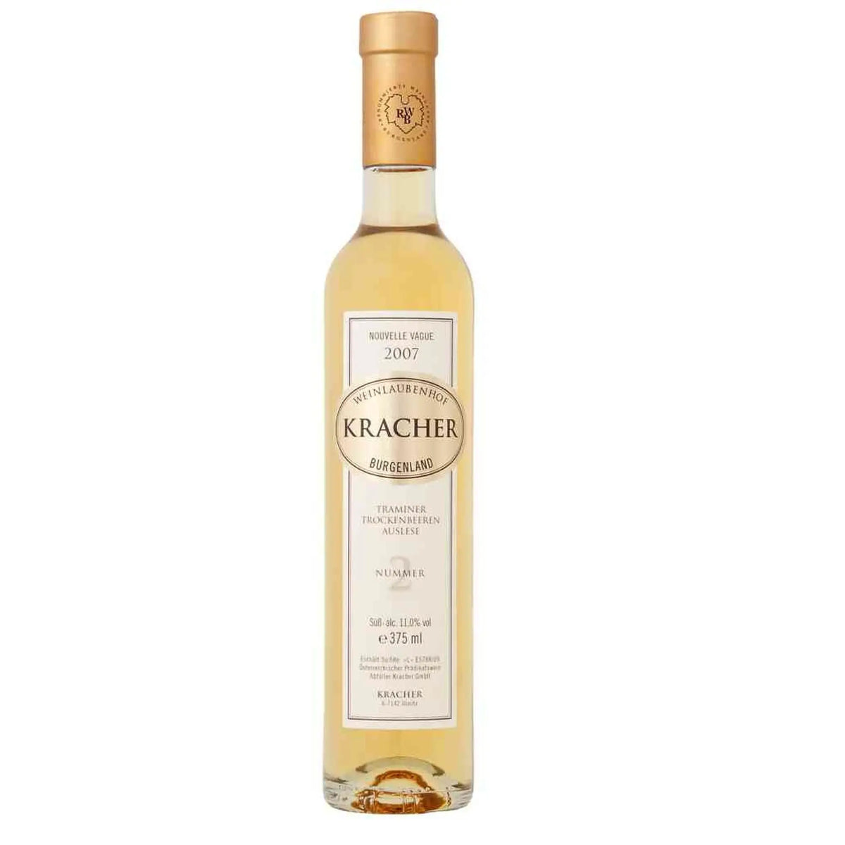 Weinlaubenhof Kracher, 2007 TBA No. 2 Traminer, Süßwein aus der Region Neusiedlersee, Österreich