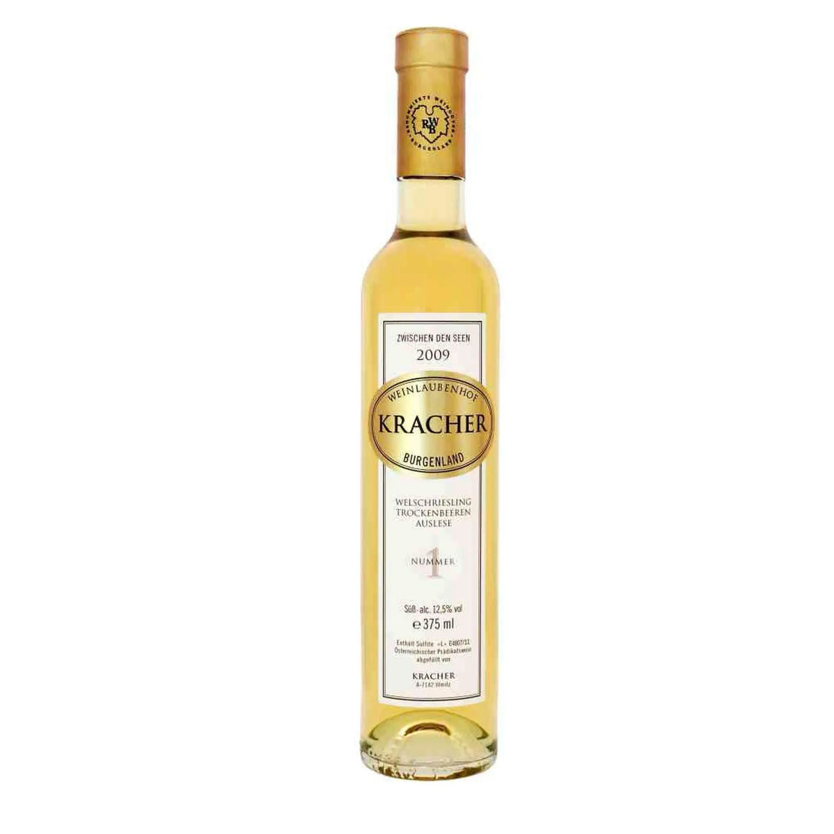 Weinlaubenhof Kracher, 2009 TBA No. 1 Welschriesling, Süßwein aus der Region Neusiedlersee, Österreich