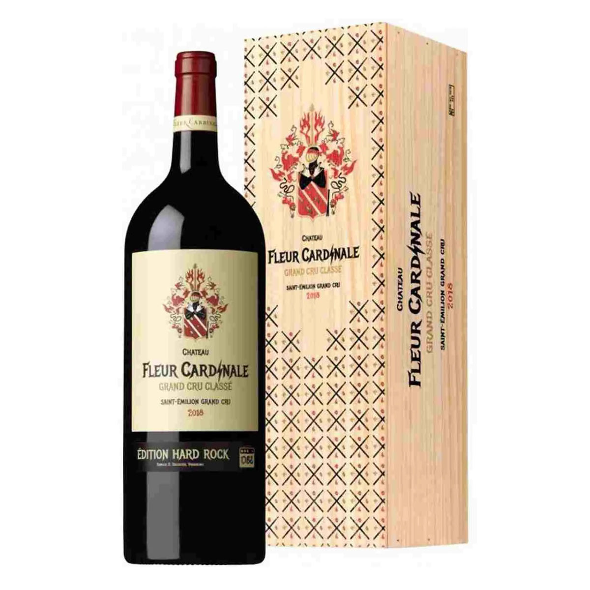 Fleur Cardinale, 2018 Fleur Cardinale Magnum Hard Rock, Rotwein aus der Region Bordeaux, Frankreich