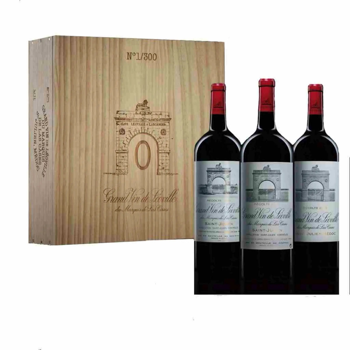 Leoville Las Cases 3er Set Magnum Rotwein von Chateau Leoville Las Cases - erhältlich bei WINECOM