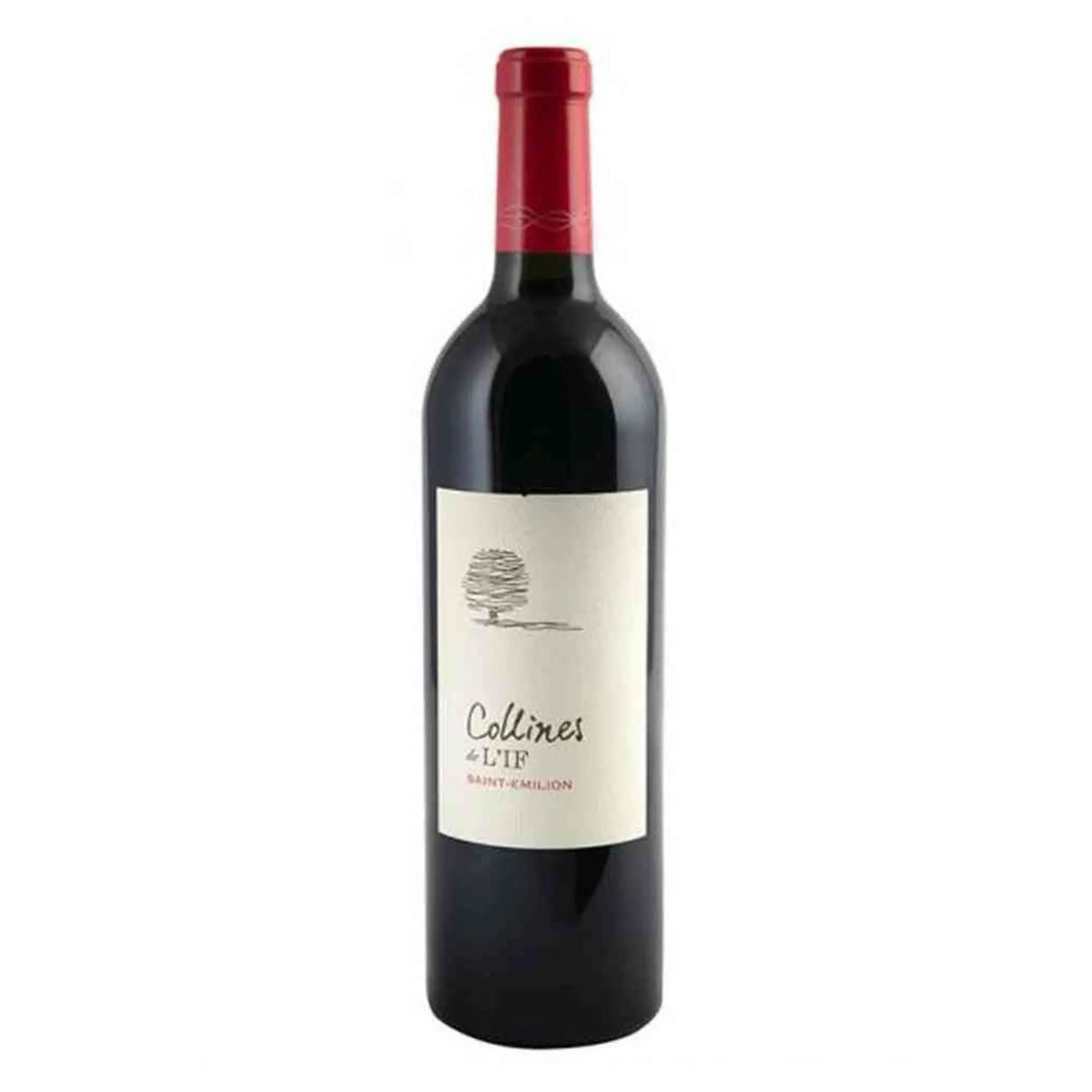 Chateau L'If, 2018 Collines de L'If, Rotwein aus der Region Bordeaux, Frankreich