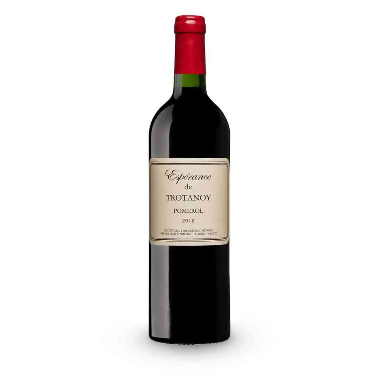 Chateau Trotanoy, 2018 Espérance de Trotanoy, Rotwein aus der Region Bordeaux, Frankreich