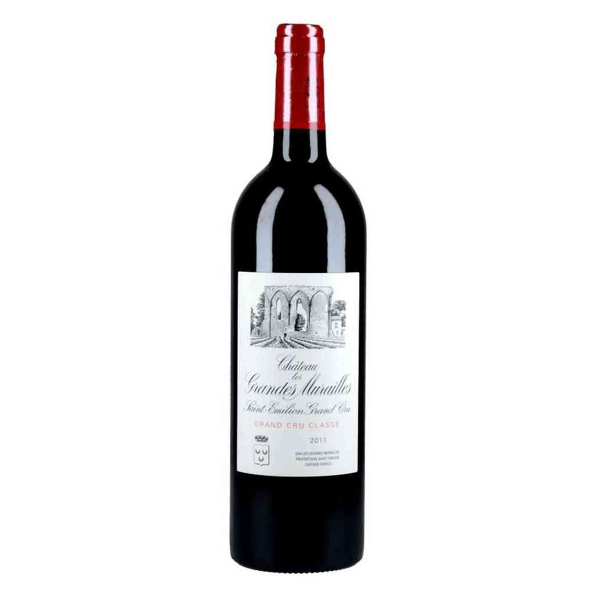 Les Grandes Murailles, 2008 Les Grandes Murailles, Rotwein aus der Region Bordeaux, Frankreich
