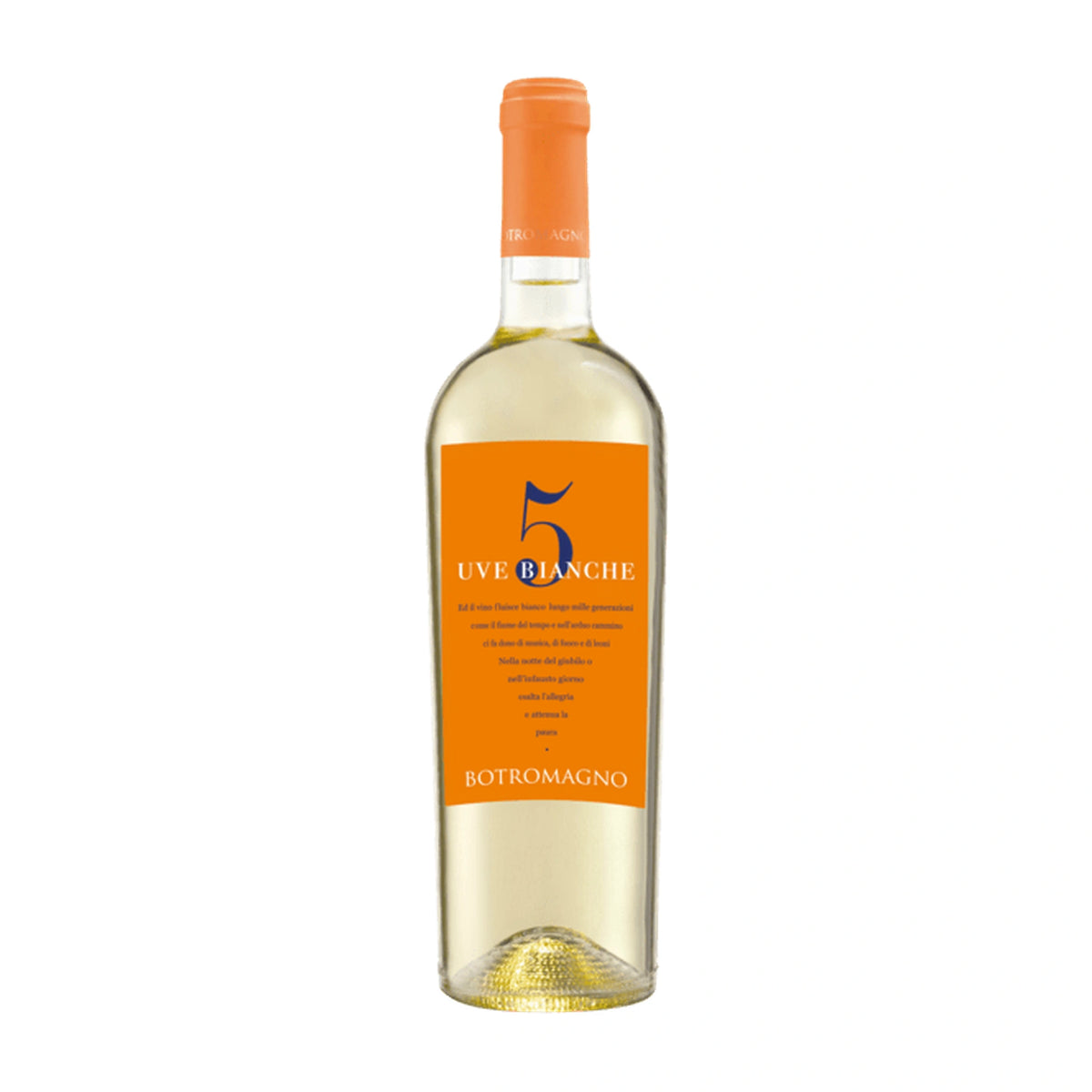 5 UVE Bianche Puglia IGP Weißwein von Botromagno - erhältlich bei WINECOM