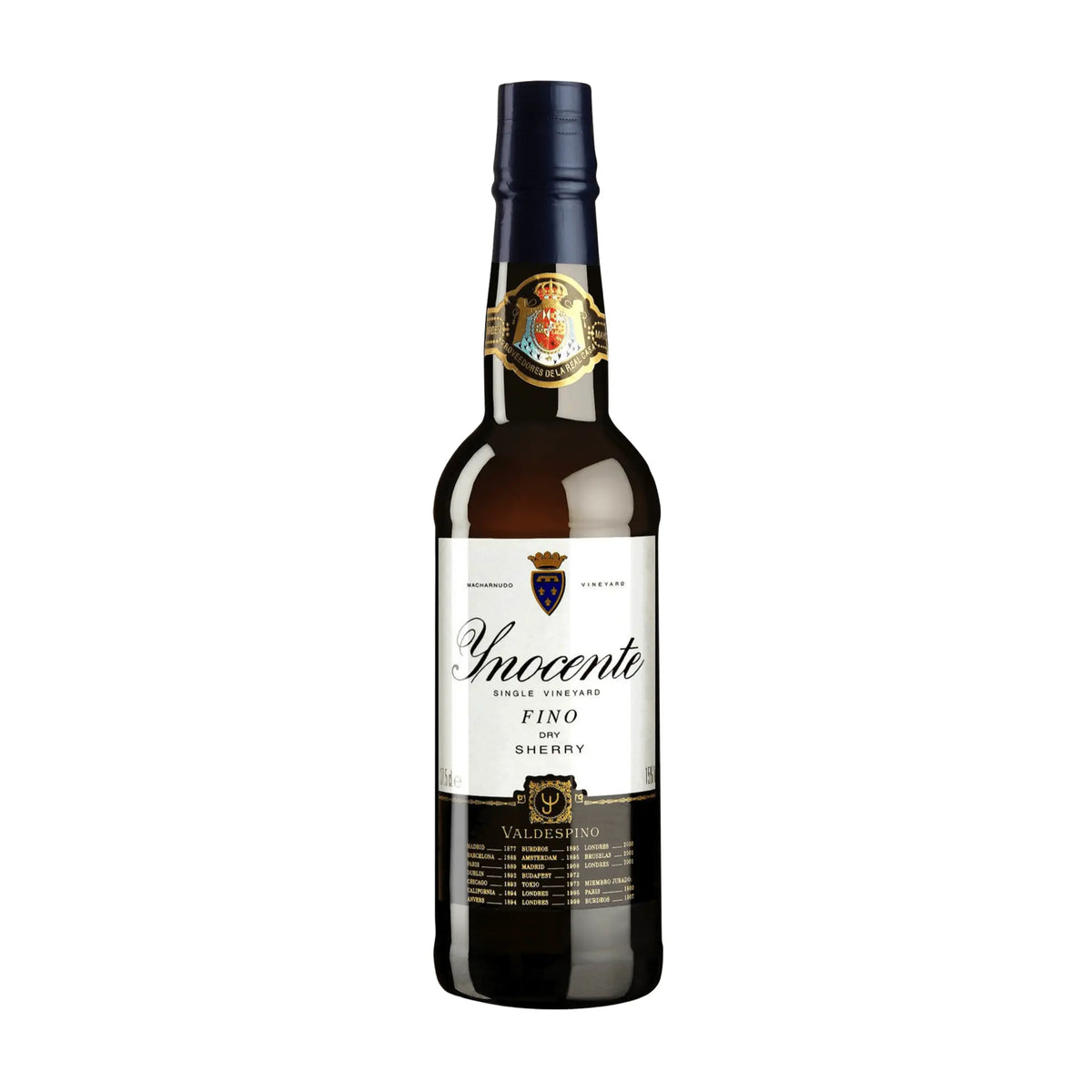 Bodegas Valdespino-Sherry DO Inocente Fino 0,375l, Weißwein aus der Region Jerez-Xérès-Sherry, Spanien
