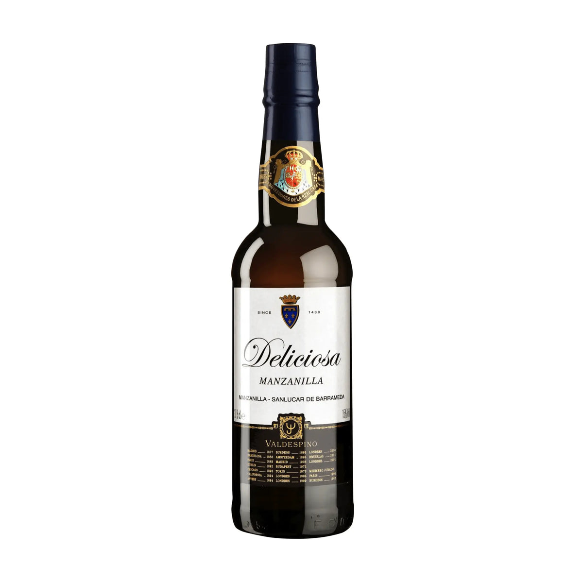 Bodegas Valdespino-Weißwein-Palomino Fino-Jerez-Xérès-Sherry-Spanien-Sherry DO Manzanilla Deliciosa 0,375l-WINECOM