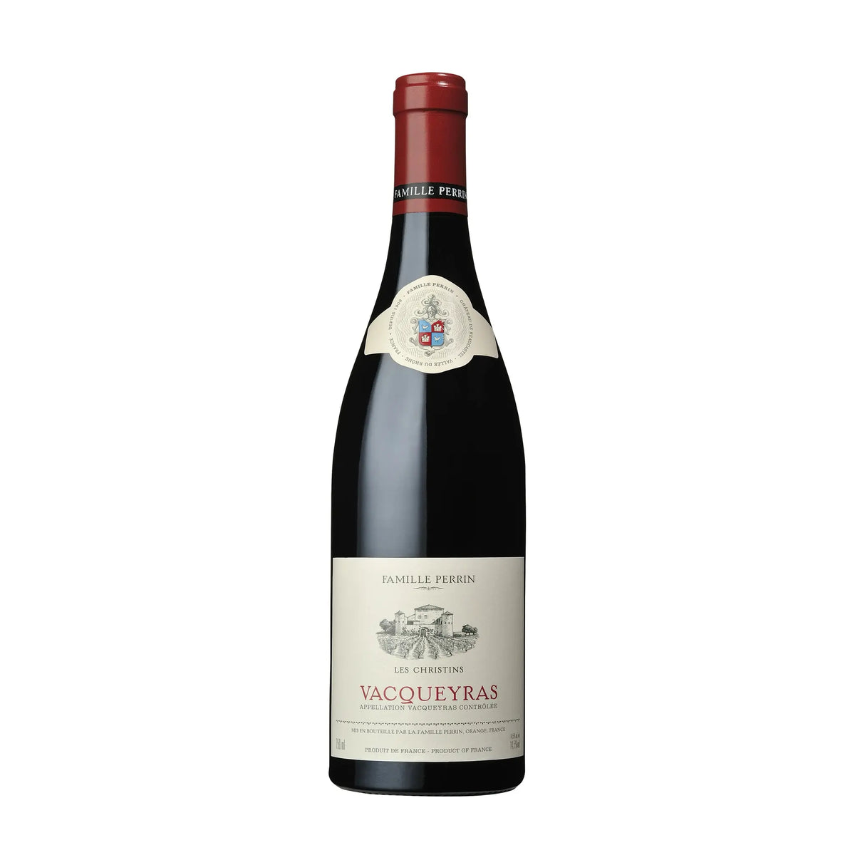 Vacqueyras AOC Les Christins Rouge Rotwein von Famille Perrin - erhältlich bei WINECOM