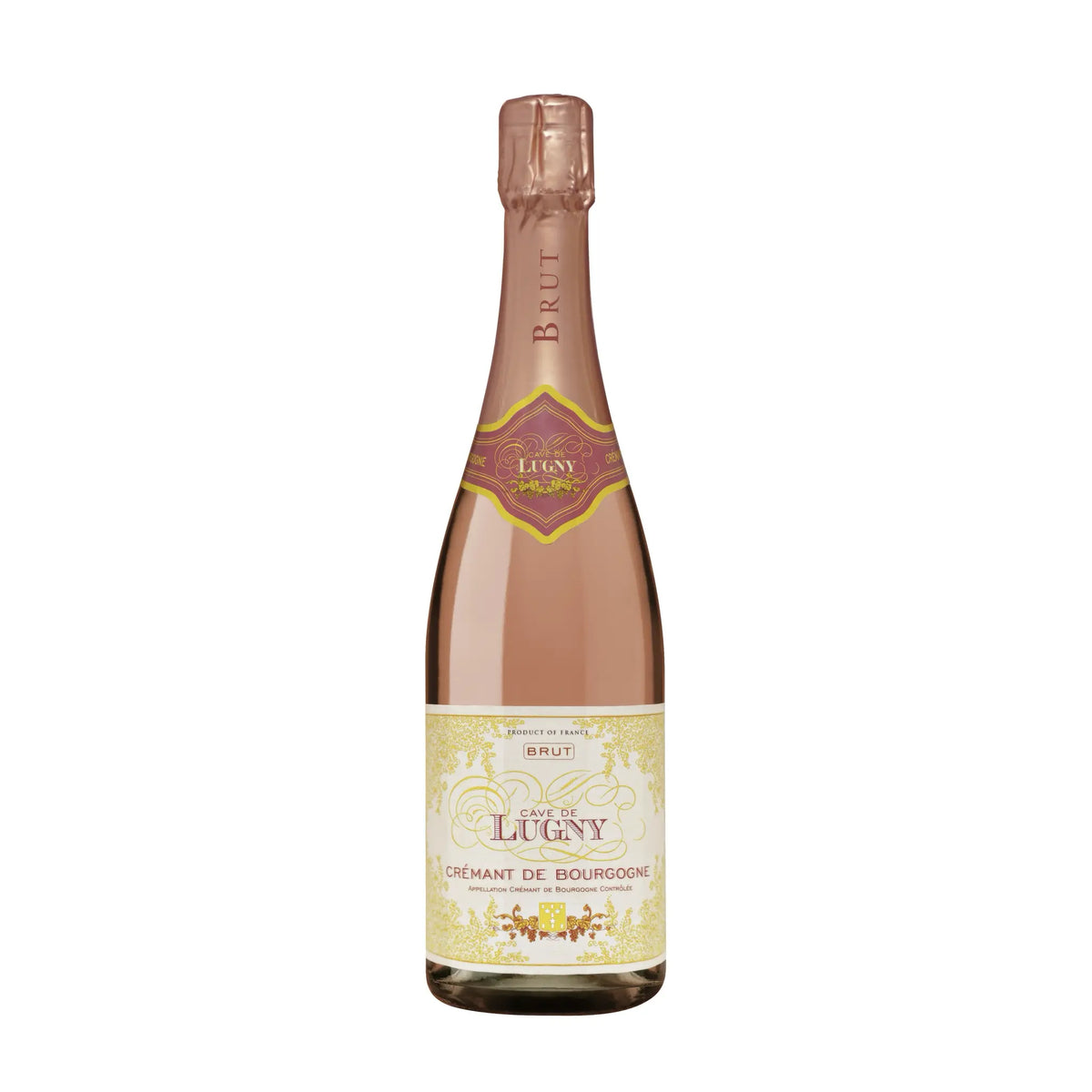 Cremant de Bourgogne Brut Rose Schaumwein von Cave De Lugny - erhältlich bei WINECOM
