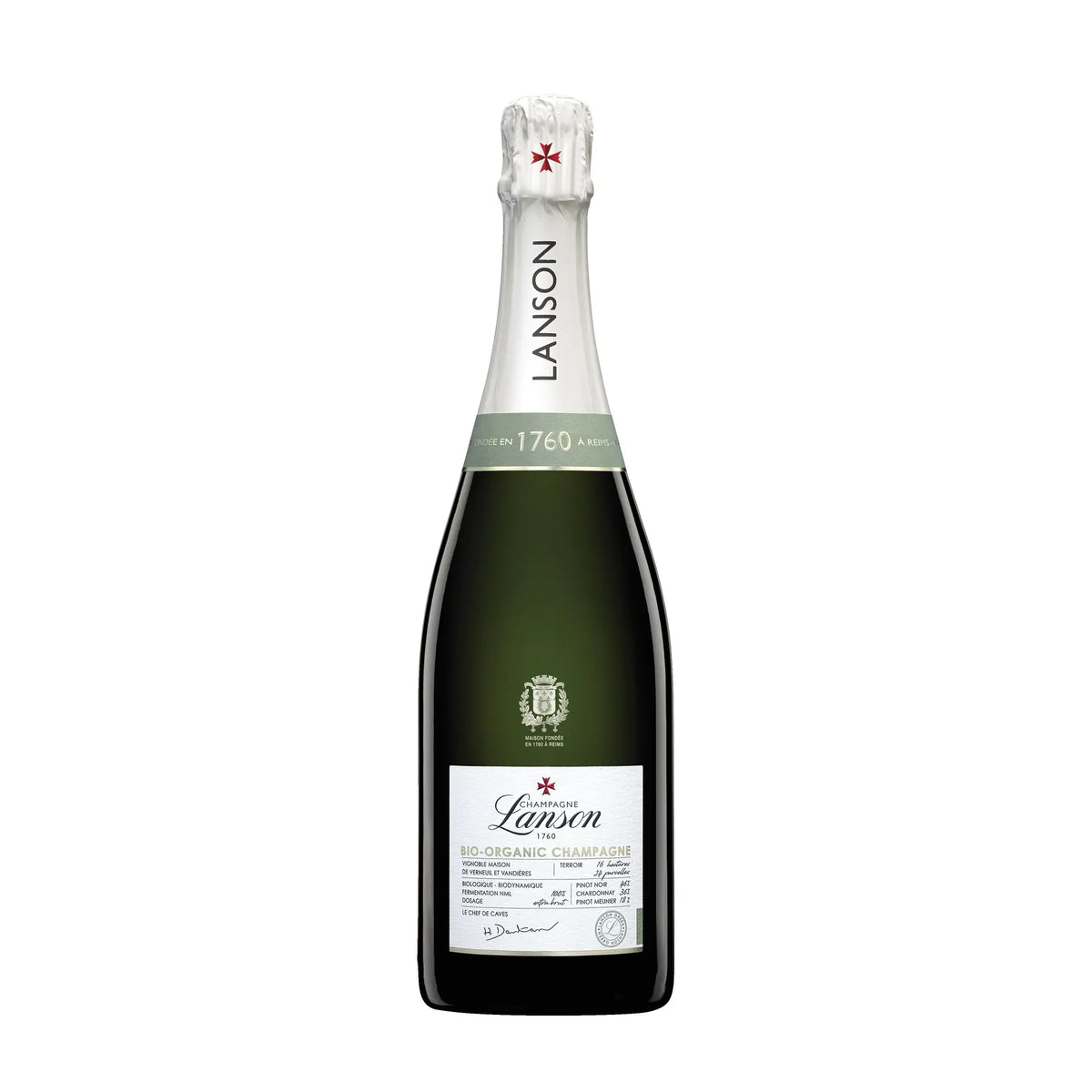 Le Green Bio-Organic Schaumwein von Champagne Lanson - erhältlich bei WINECOM