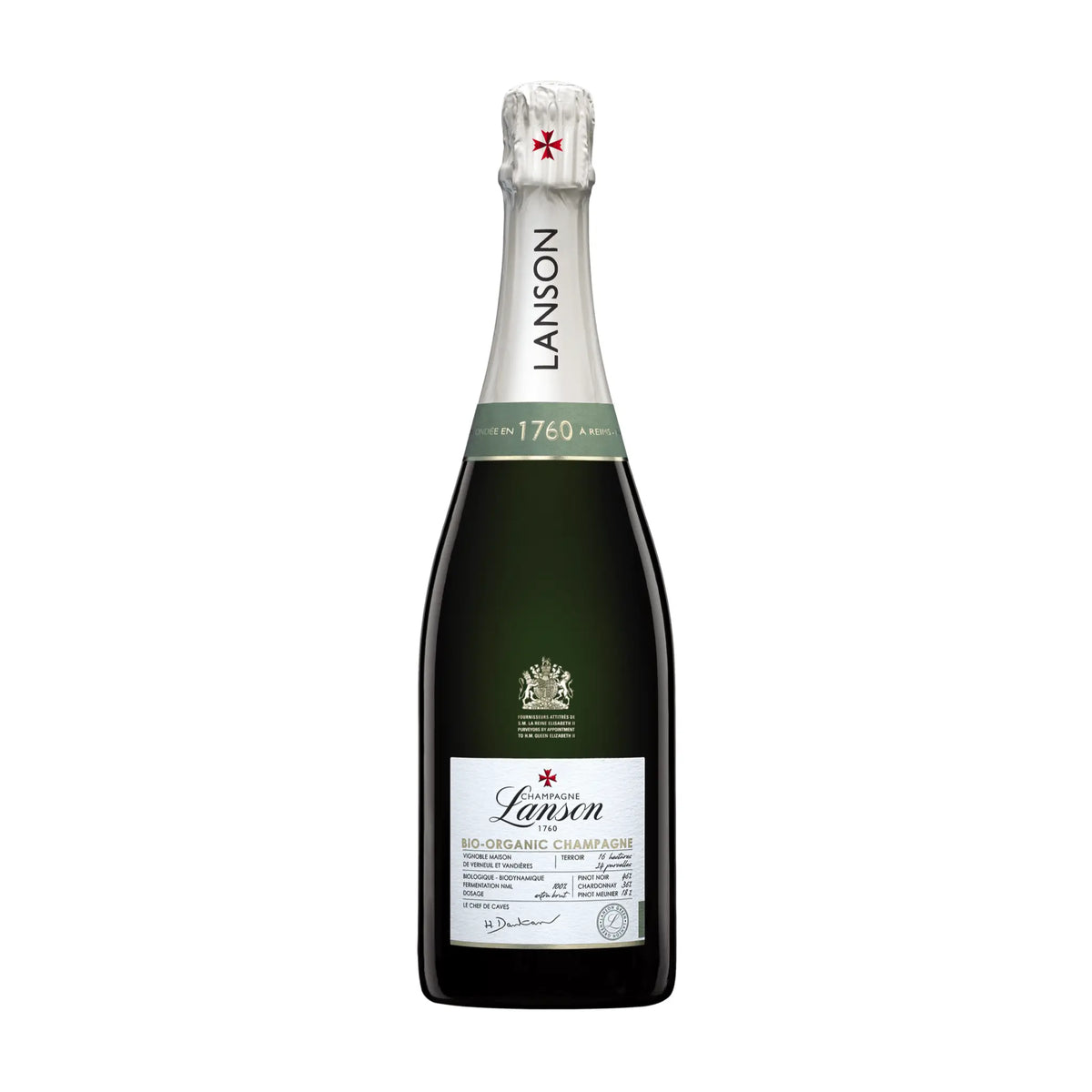 Champagne Lanson-Le Green Bio-Organic, Champagner aus der Region Champagne, Frankreich