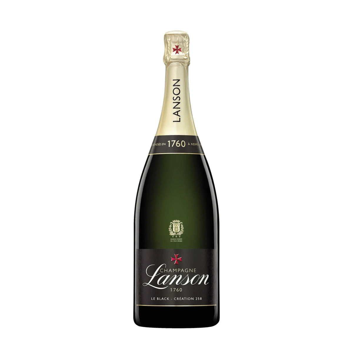 Le Black Label Brut Magnum 1.5L Schaumwein von Champagne Lanson - erhältlich bei WINECOM