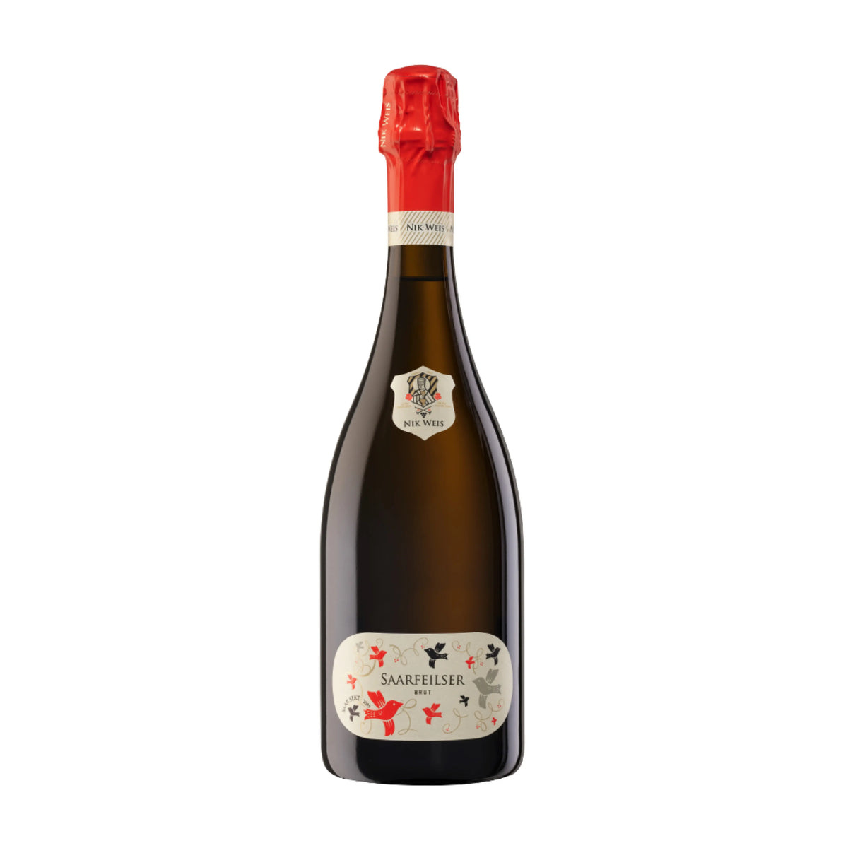 Saarfeilser Riesling Brut Schaumwein vom Weingut Nik Weis St. Urbans-Hof - erhältlich bei WINECOM