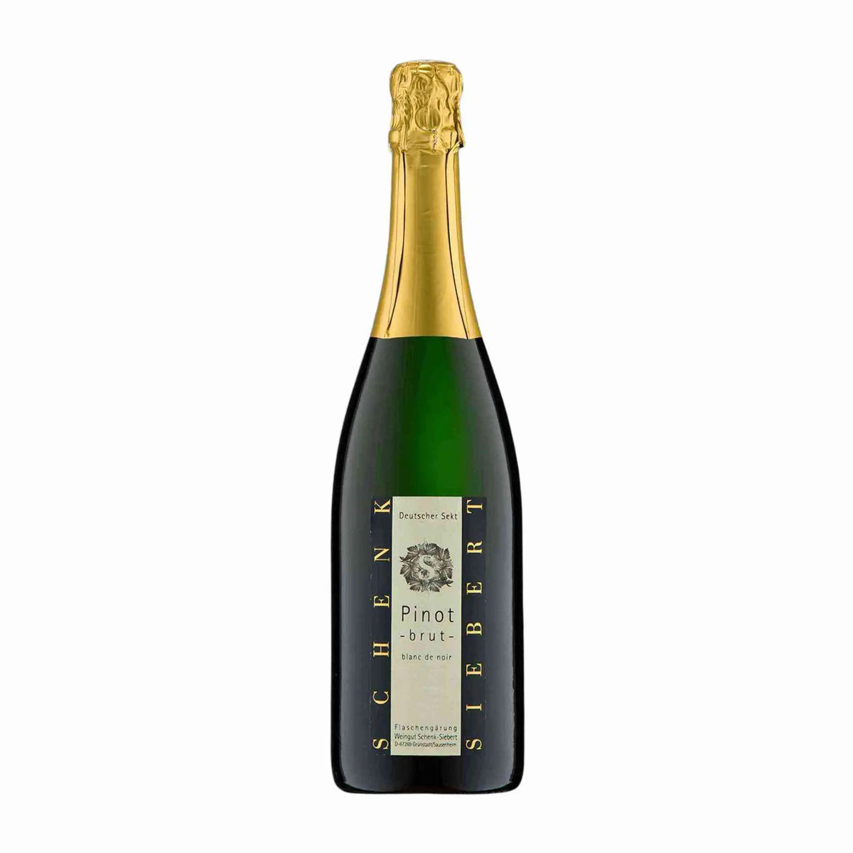 Pinot Brut Blanc de Noir vom Weingut Schenk Siebert, Schaumwein aus der Pfalz, Deutschland