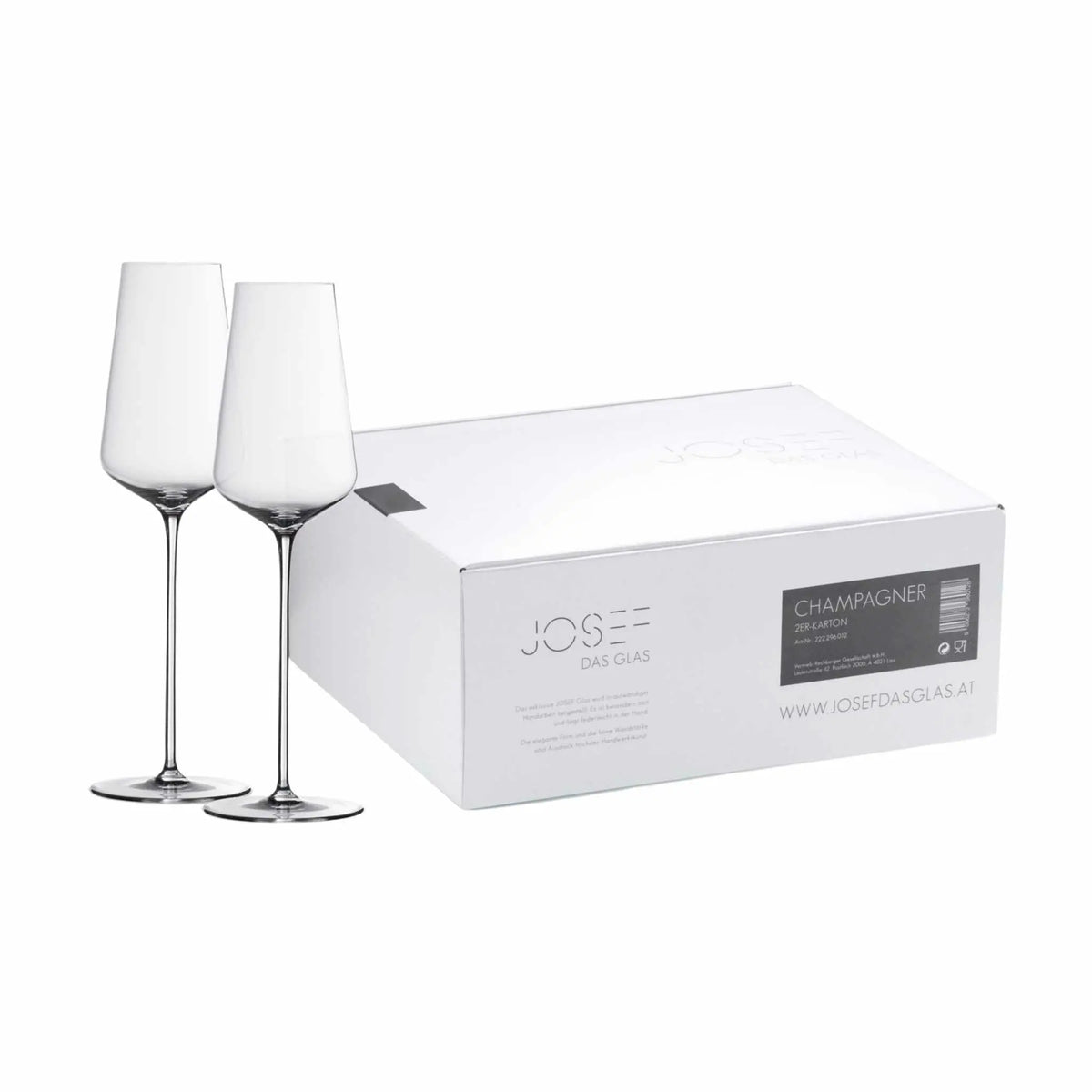 JOSEF Champagnerglas im 2er Geschenkkarton - erhältlich bei WINECOM