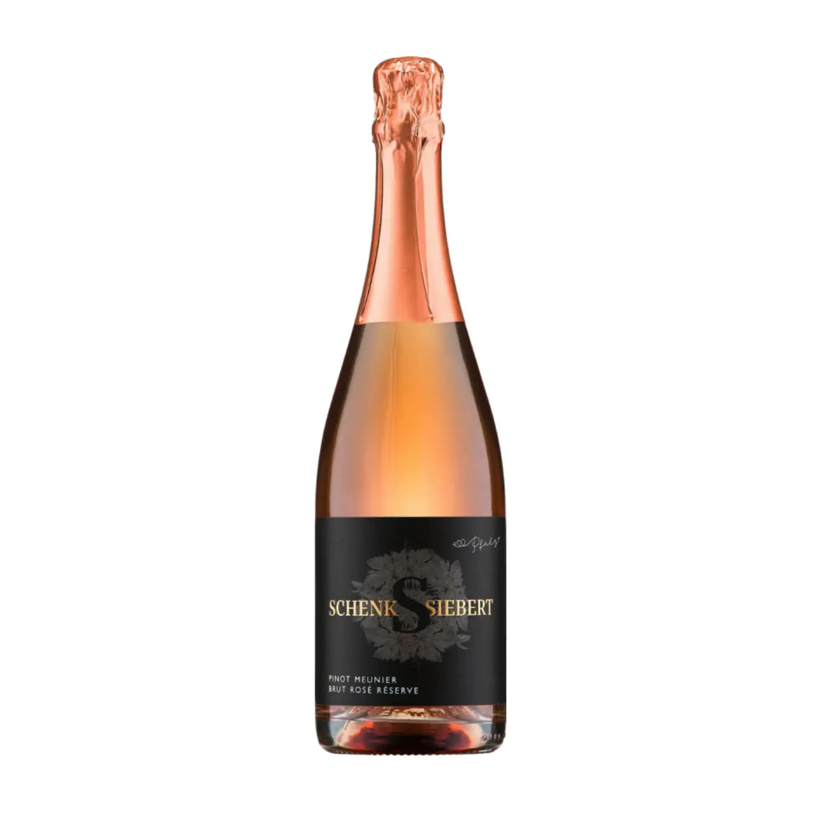 Pinot Meunier Rosé Brut Reserve vom Weingut Schenk Siebert, Schaumwein aus der Pfalz, Deutschland
