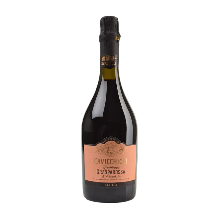 Tre Medaglie Lambrusco secco Grasparossa DOC Schaumwein von Cavicchioli U. gFigli - erhältlich bei WINECOM