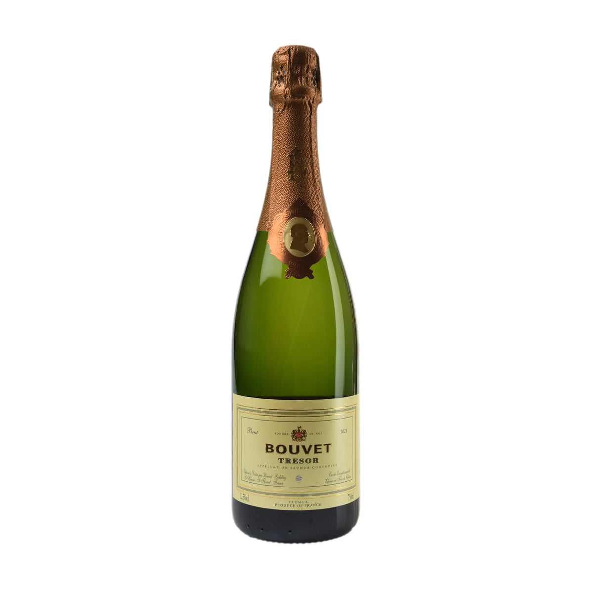 Tresor Blanc Saumur AOP 2021 Schaumwein von Bouvet Ladubay - erhältlich bei WINECOM