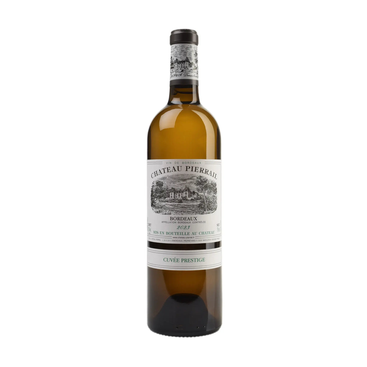 Cuvée Prestige Fûts de Chêne Blanc AOC 2023 Weißwein von Château Pierrail - erhältlich bei WINECOM