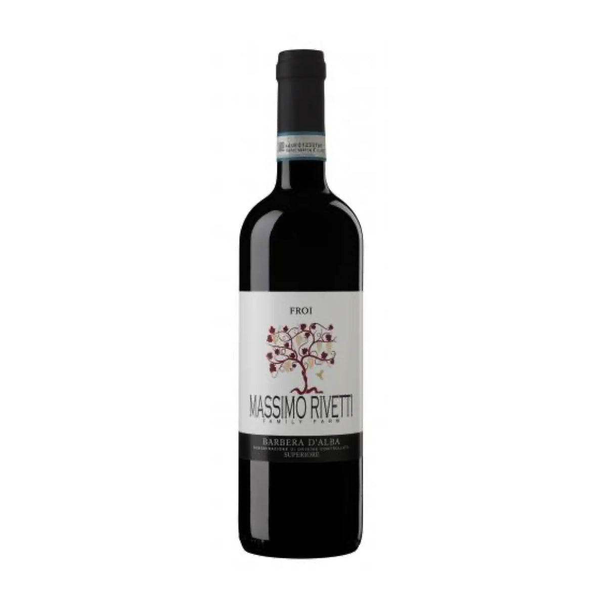 Massimo Rivetti - 2022 Barbera d'Alba Superiore Froi DOC, Rotwein aus der Region Piemont, Italien