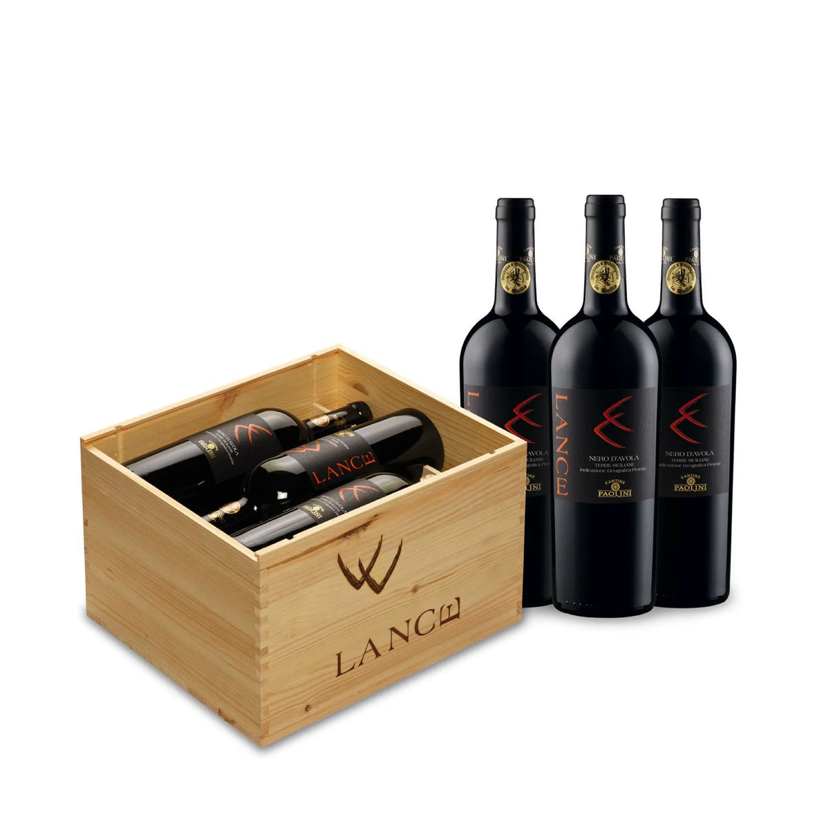 Lance Nero dAvola Sicilia DOC in 6er HK Rotwein von Paolini - erhältlich bei WINECOM