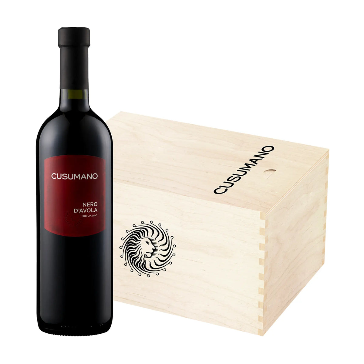 Nero dAvola Sicilia DOC in 6er Holzkiste Rotwein von Cusumano - erhältlich bei WINECOM