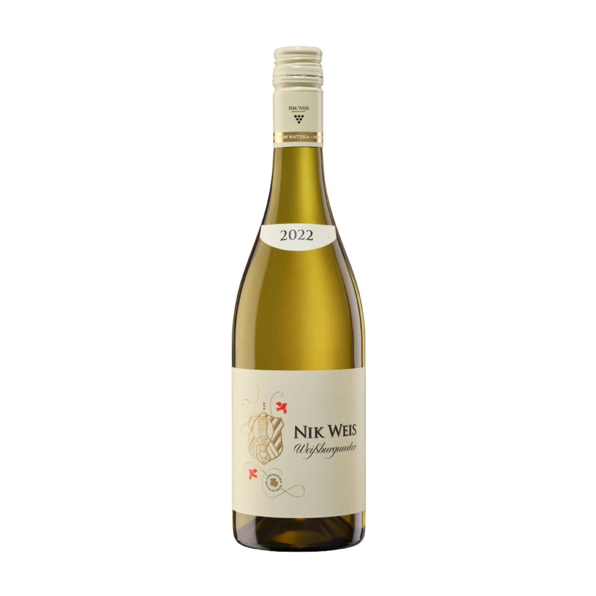 2022 Weißburgunder vom Weingut Nik Weis St. Urbans-Hof, Weißwein aus der Region Mosel, Deutschland