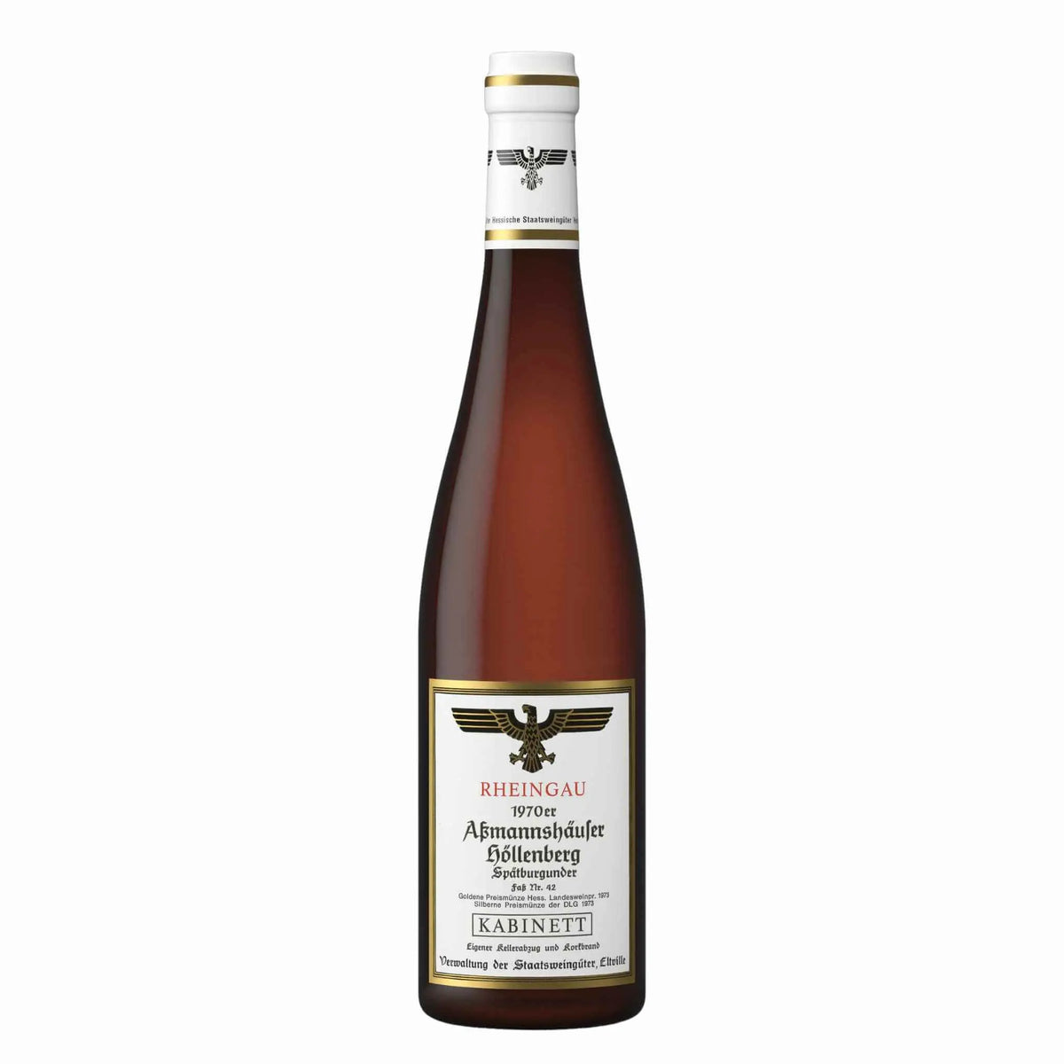 Kloster Eberbach-Rotwein-Spätburgunder-1970 Assmannshäuser Höllenberg Spätburgunder Kabinett-WINECOM