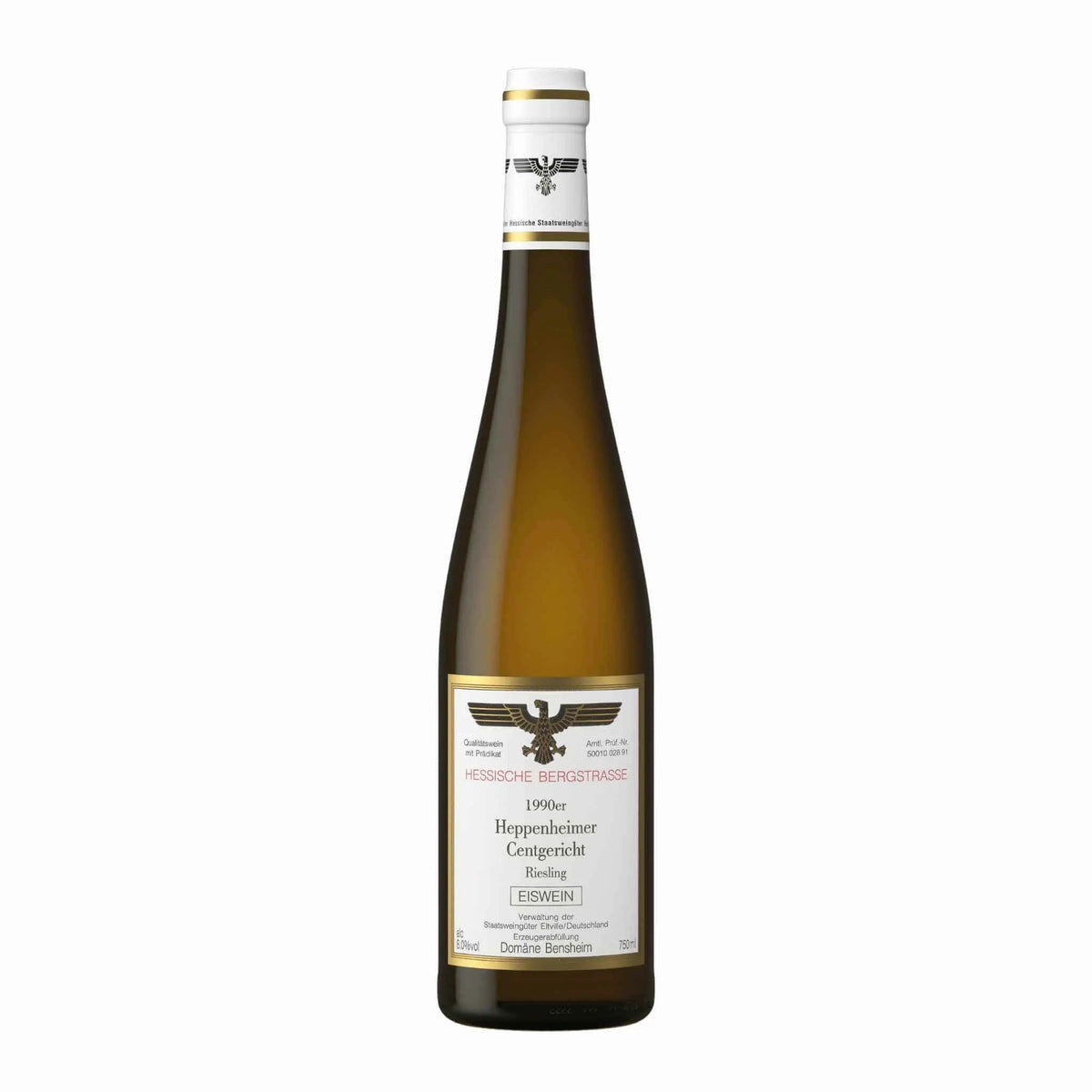 Kloster Eberbach-Süßwein-Süßwein-1990 Heppenheimer Centgericht Riesling Eiswein-WINECOM