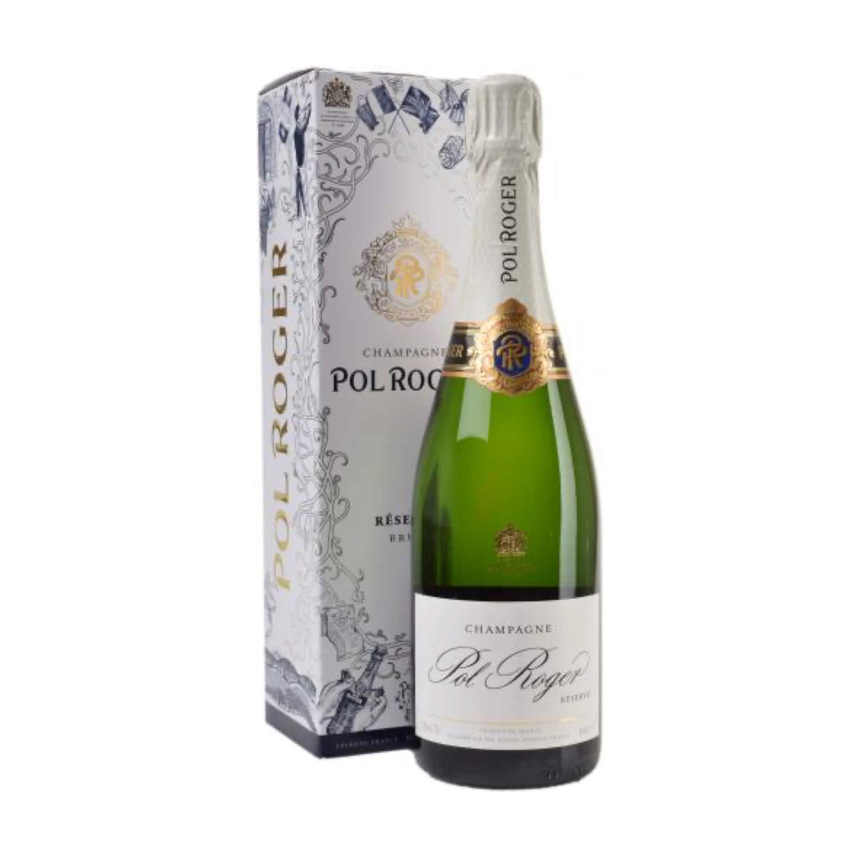 Champagne Pol Roger-Champagner-Pino Noir, Pinot Meunier, Chardonnay-Reserve Brut Champagne AOC-WINECOM